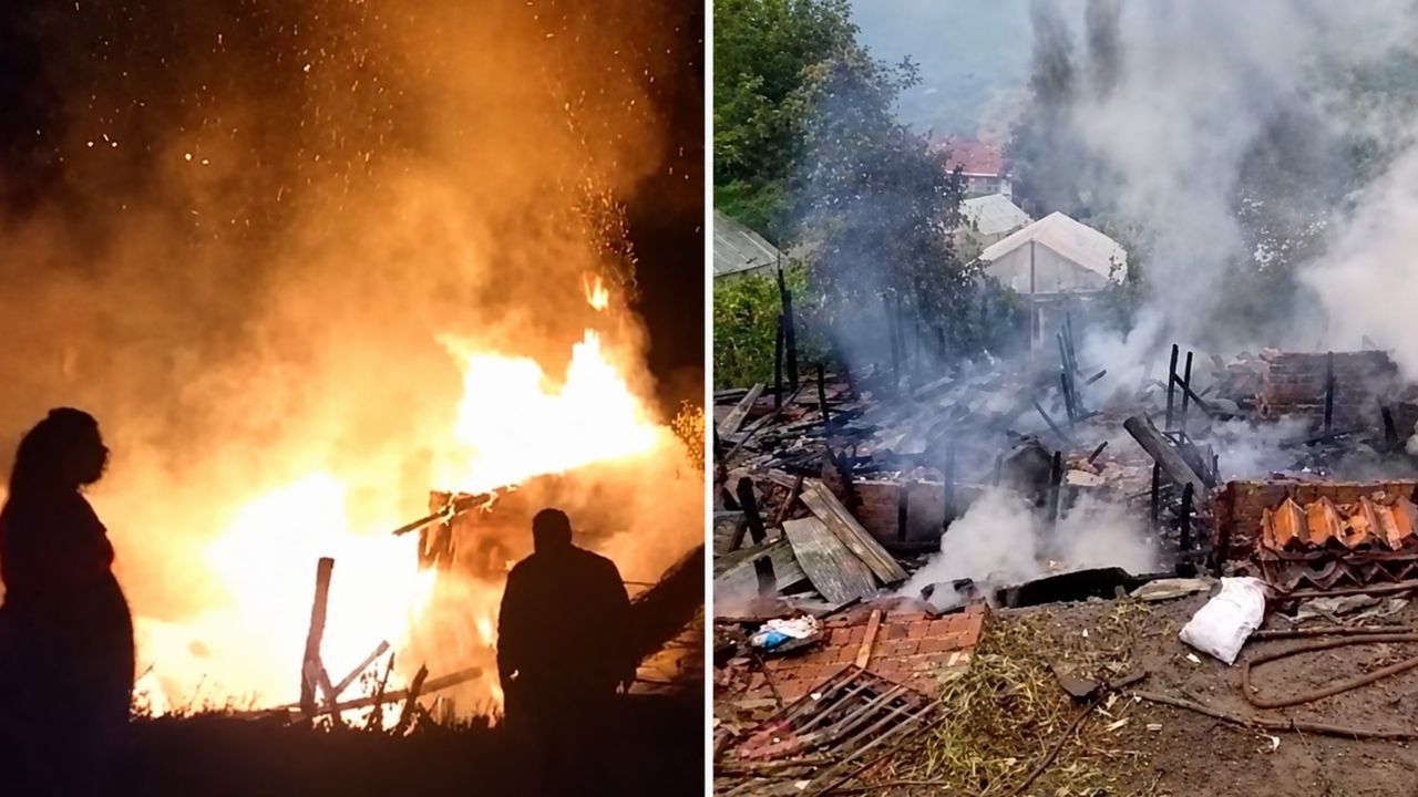 İnebolu yine yangına uyandı: 27 hayvan telef oldu
