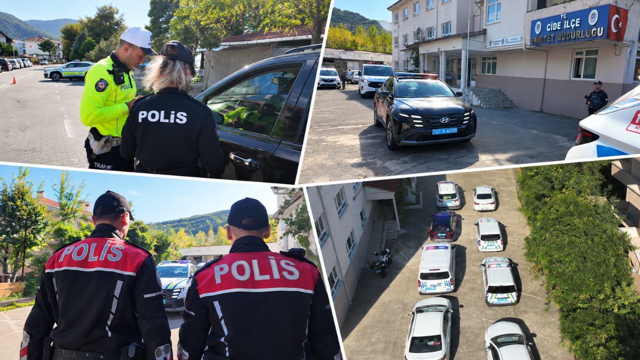 Cide'de 690 şahıs ve 109 araç sorgulandı!
