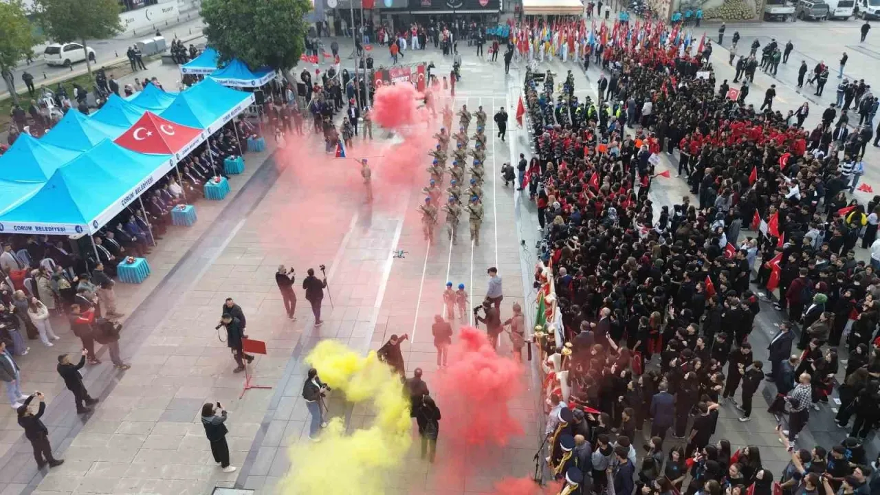 Çorum’da 29 Ekim Cumhuriyet Bayramı büyük coşkuyla kutlandı
