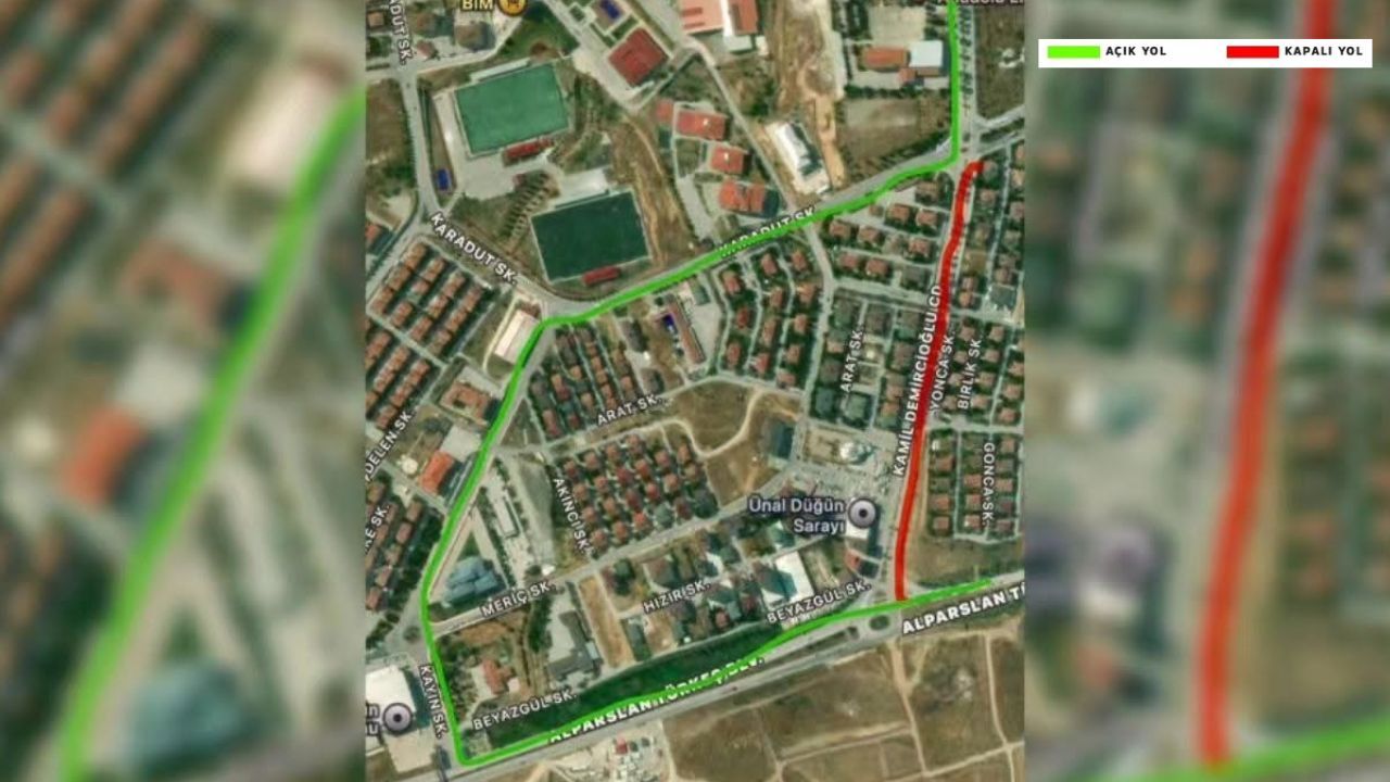 Kuzeykent'te yol çalışması: O güzergah trafiğe kapatıldı