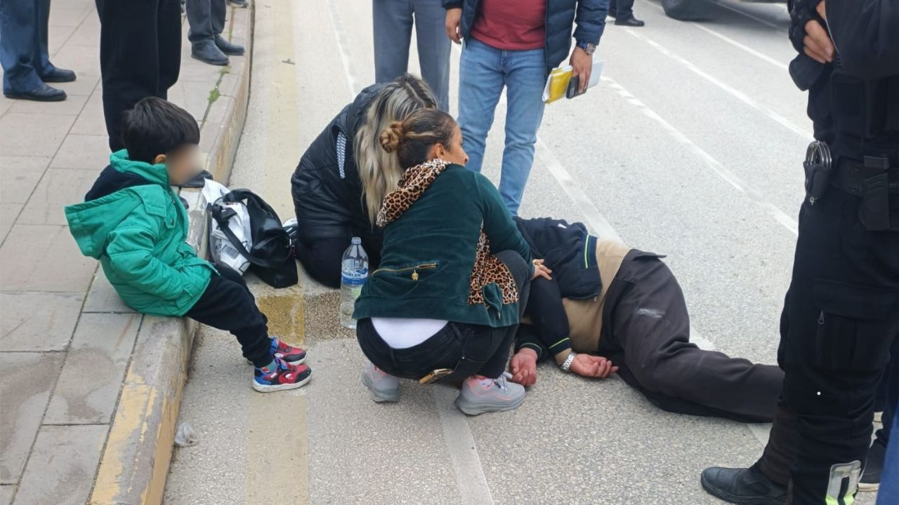 Cumhuriyet Meydanı'nda kaza: Yaşlı adam yaralandı