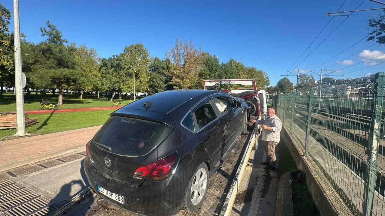 Samsun’da otomobil ile motosiklet çarpıştı: 2 yaralı