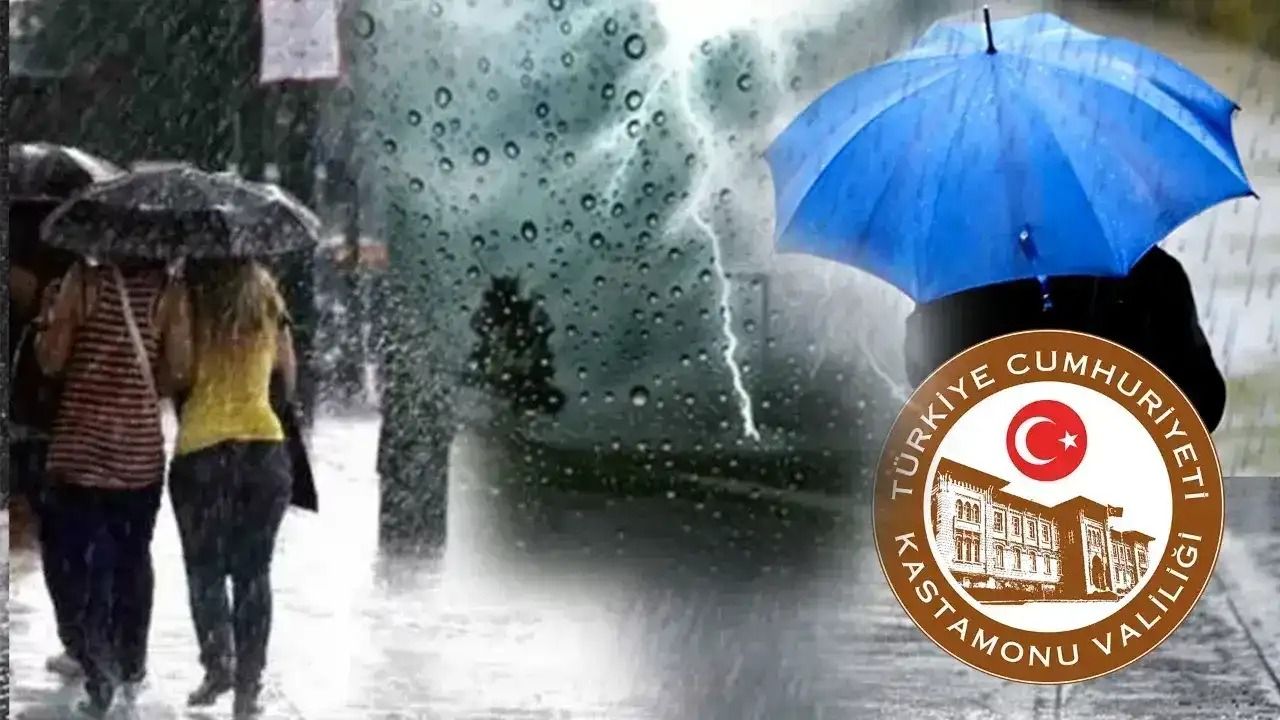 Kastamonu’da yağış ve fırtına alarmı!