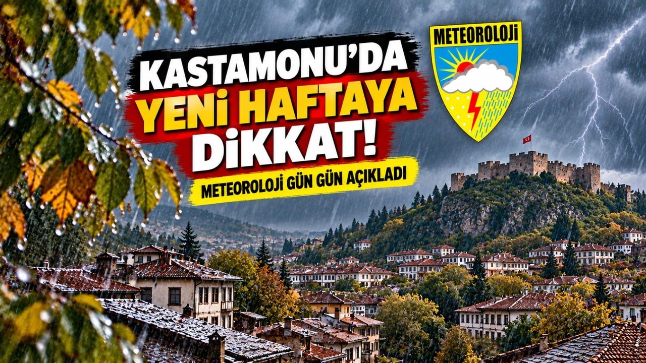 Kastamonu’da yeni haftaya dikkat! Meteoroloji gün gün açıkladı