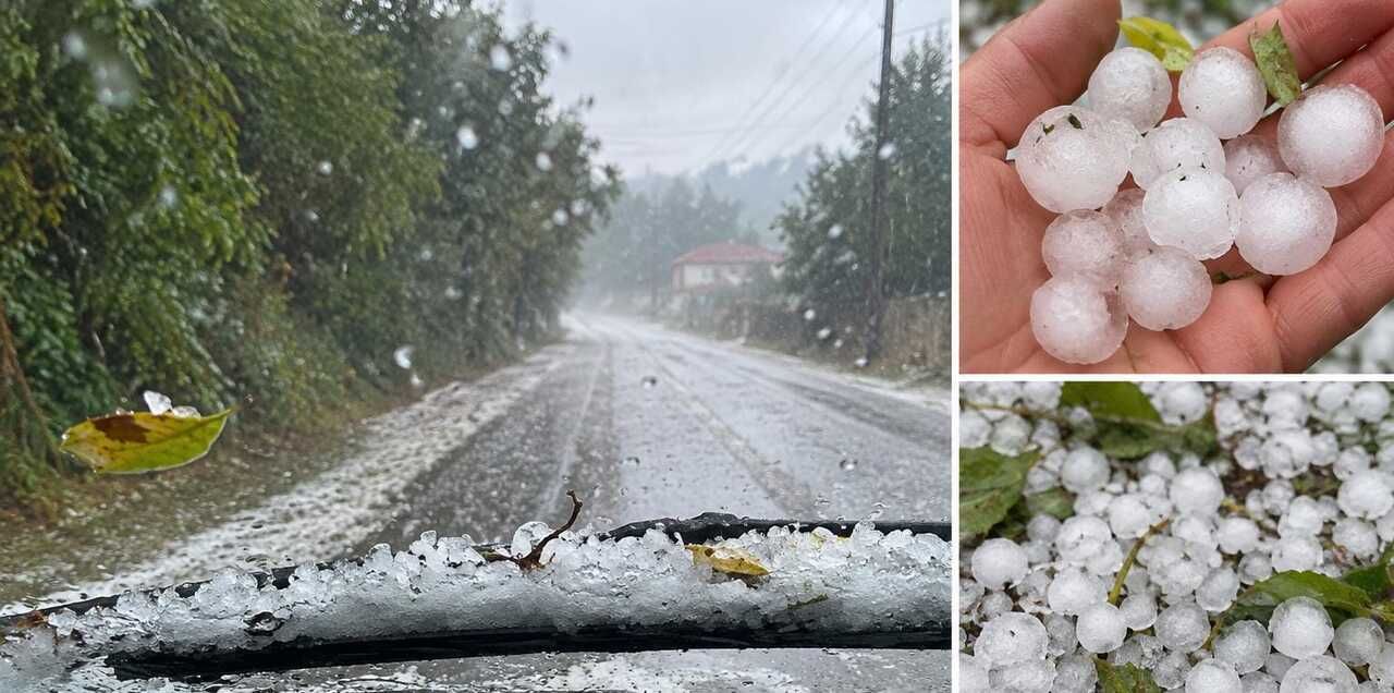 İlçede dolu etkili oldu!