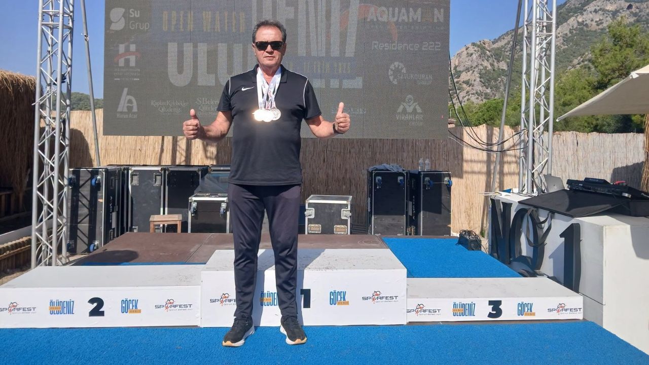 İnebolulu yüzücü Fethiye'de çifte madalya kazandı!